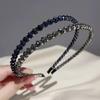 Fashion Crystal Bezel Headwear Women Headband Girls Vintage Hair Hoops Hair Accessories Hairband for Women