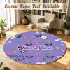 Covor Rotund Nume Personalizat Model Olivia Rodrigo Covor Antiderapant Decor Podea Casă