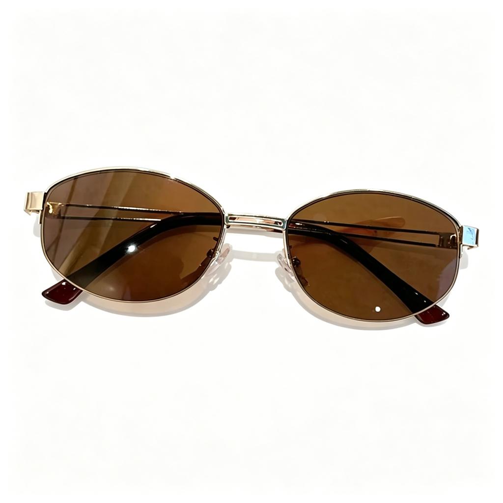 Xiaomi Glasses for Woman, Man Sunglasses – Oval Metal Frame UV400 Sunglasses, Fashionable Outdoor Sun Glasses
