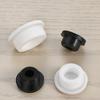 Black/White Round Silicone Rubber Seal Hole Plugs Bore 6.8mm-161.5mm T Type Stopper Blanking End Caps Seal