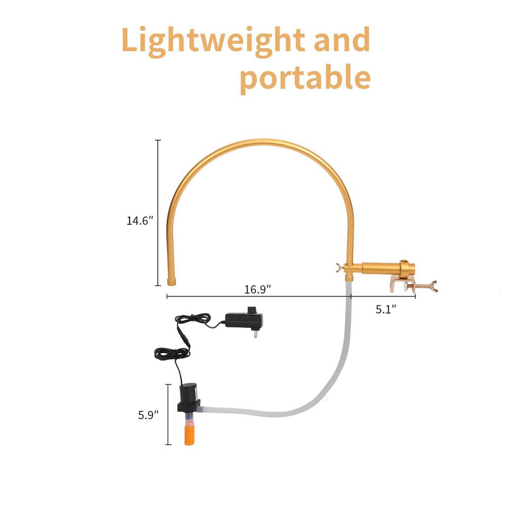 Регулируемая головка для промывки с циркуляцией воды, головка-водопад, промывочная кровать для спа, изогнутая трубка, аксессуары, портативная раковина для мытья головы