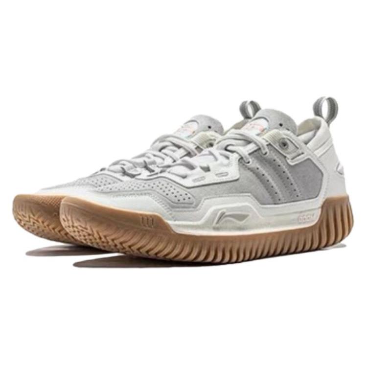 Li Ning BadFive 3 Low Cushioning Abrasion Resistant Lightweight Basketball Shoes Men's White ABFU005-23