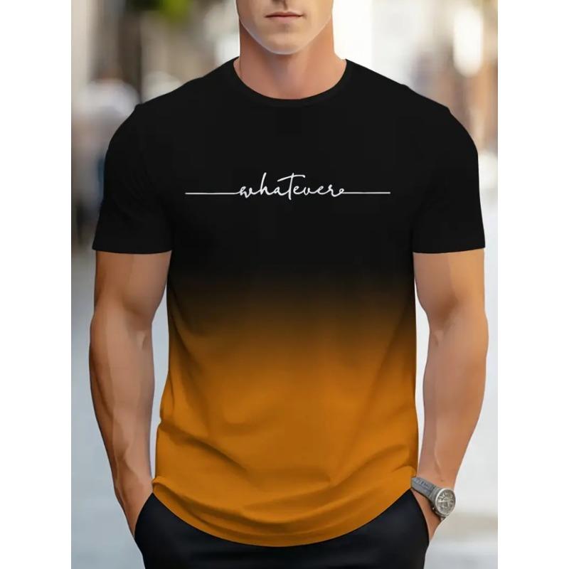 Simple Printed Men's Clothing Fashion Oversized Men's T-Shirt Summer Outdoor Breathable Men Top New Round Neck Men Short Sleeve