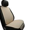 All-Season Breathable Linen Car Seat Cushion Set with Polka Dot Embroidery