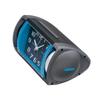 Seiko Clock Alarm Clock Analog Loud Bell Sound PYXIS RAIDEN Blue Metallic NR447L Black/Partial 94×178×109mm