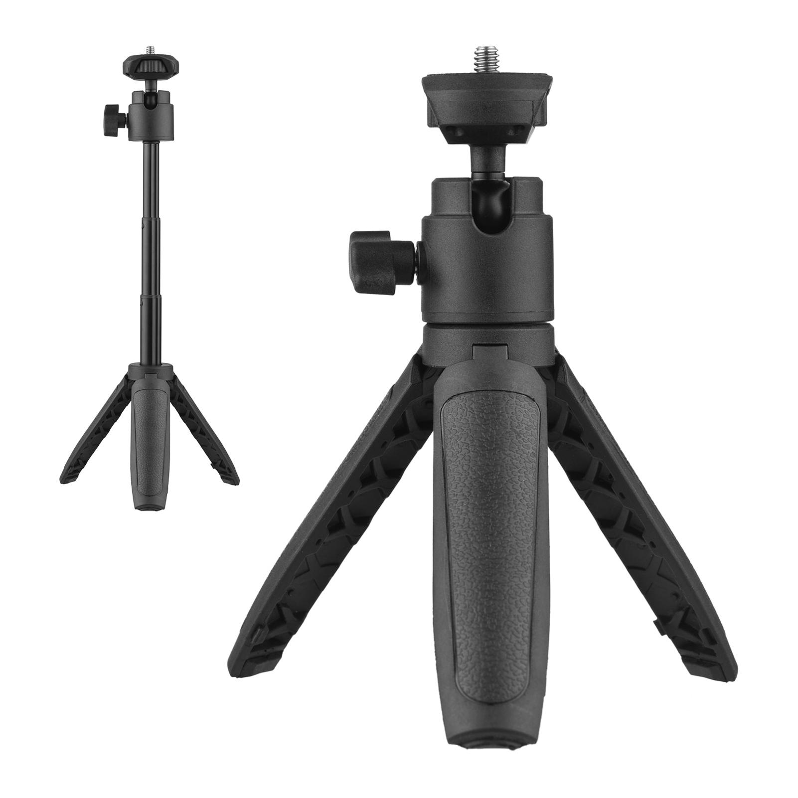 

Lightweight Portable Mini Tripod Extendable Tripod Stand Handle Grip with 4 Levels of Adjustable Height for Phone чорний