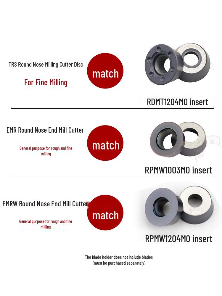 CNC Milling Machine 50r5 Round Nose Face Chamfering Cutter Head with 63r6 Inserts