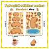 Spielzeugpuzzle Aufkleber Cartoon Capybara Gesicht machen Aufkleber Handarbeit Wasserdicht Wiederverwendbarer Aufkleber
