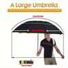 125cm Double-headed Umbrella Is Sturdy Durable Windproof Rainproof Foldable Non-automatic and Suitable for Family Trips