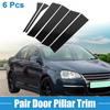 6Pcs Windshield B Pillar Trim Exterior Garnish for VW Jetta 2006-2010 Black