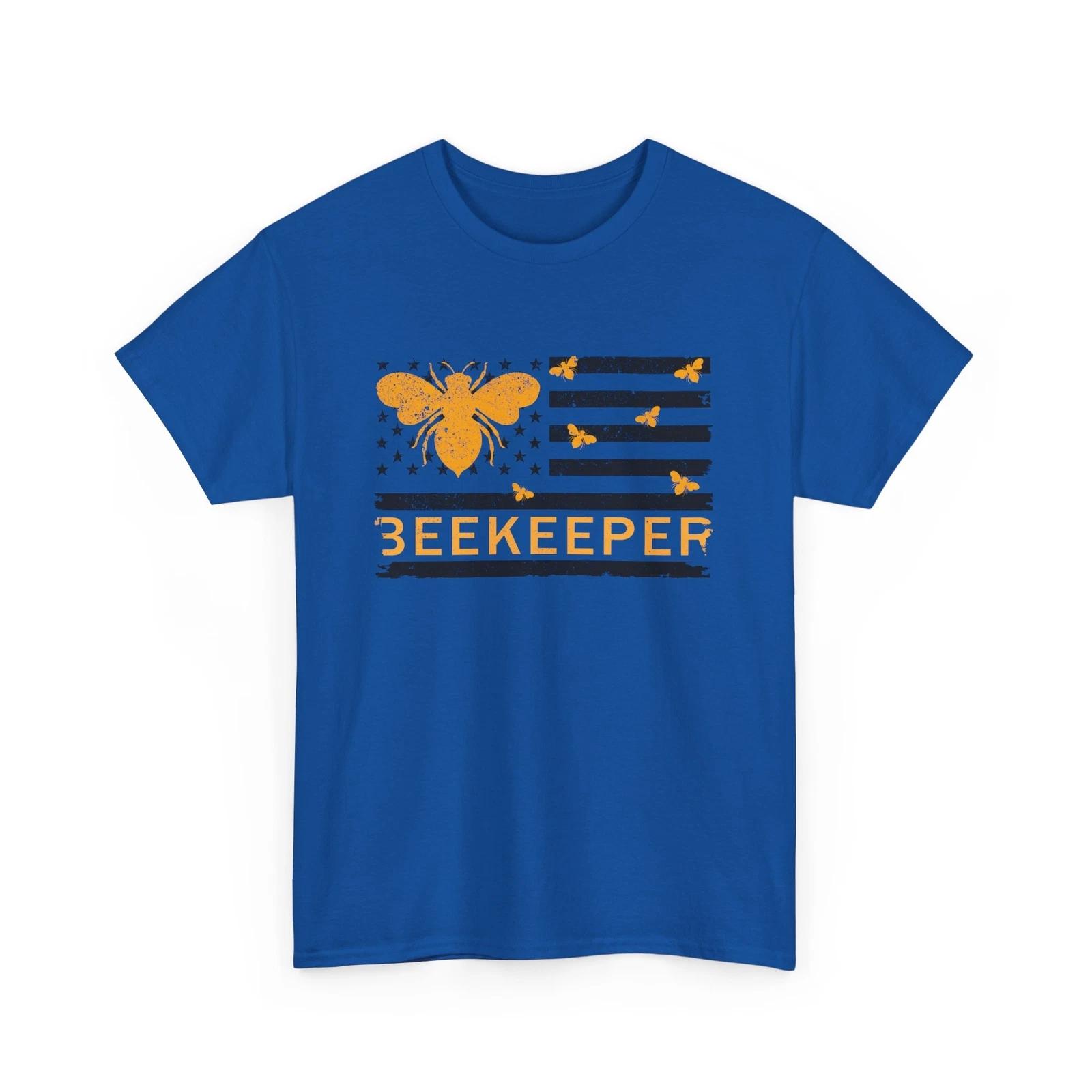 Bee T-Shirt | Save the Bees Shirt | Honeybee Tee | American Flag Bee Beekeeper L