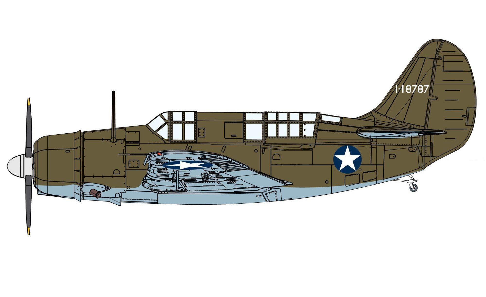 

Cyber Hobby Wingtech Series US Army Curtiss Shrike 1/72 WW.II A-25A-5-CS