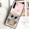 Cute Cartoon Owl Case For Oppo A79 A18 A38 A58 A78 A98 A40 A60 A80 A16 A76 A96 A15 A74 A94 A54 A17 A77 Cover