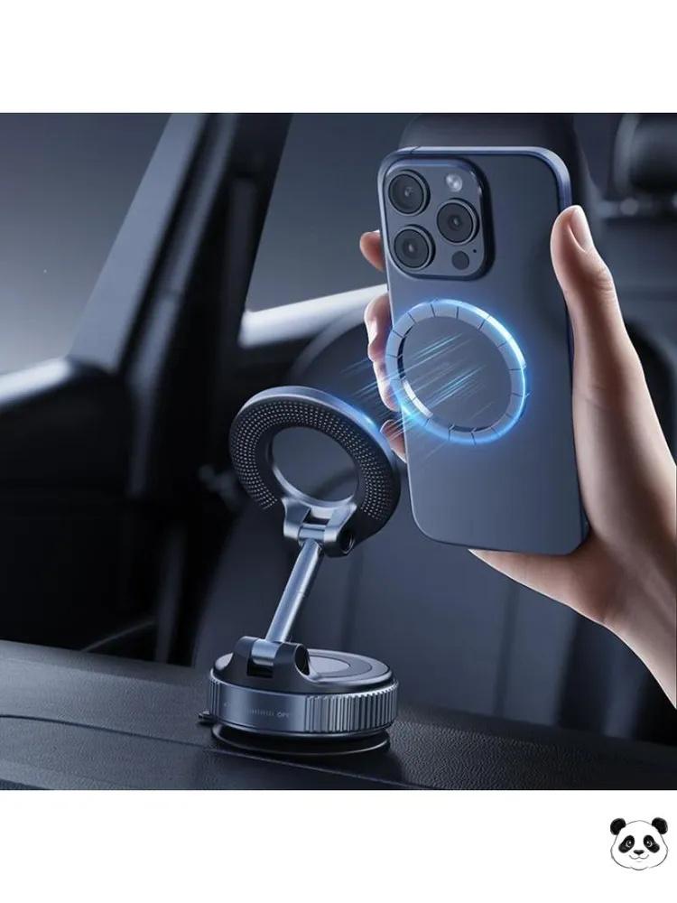 Car Magnetic Phone Holder Air Vent Mount Dashboard Metal Alloy Magnetic Mobile Phone Stand Compatible with Various Smartphones