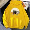 Luo Xiao Hei Cat Cartoon Printing Hoodies Winter Fleece Kawaii Printing Sweatshirts Streetwear Women Comfortable Pullover