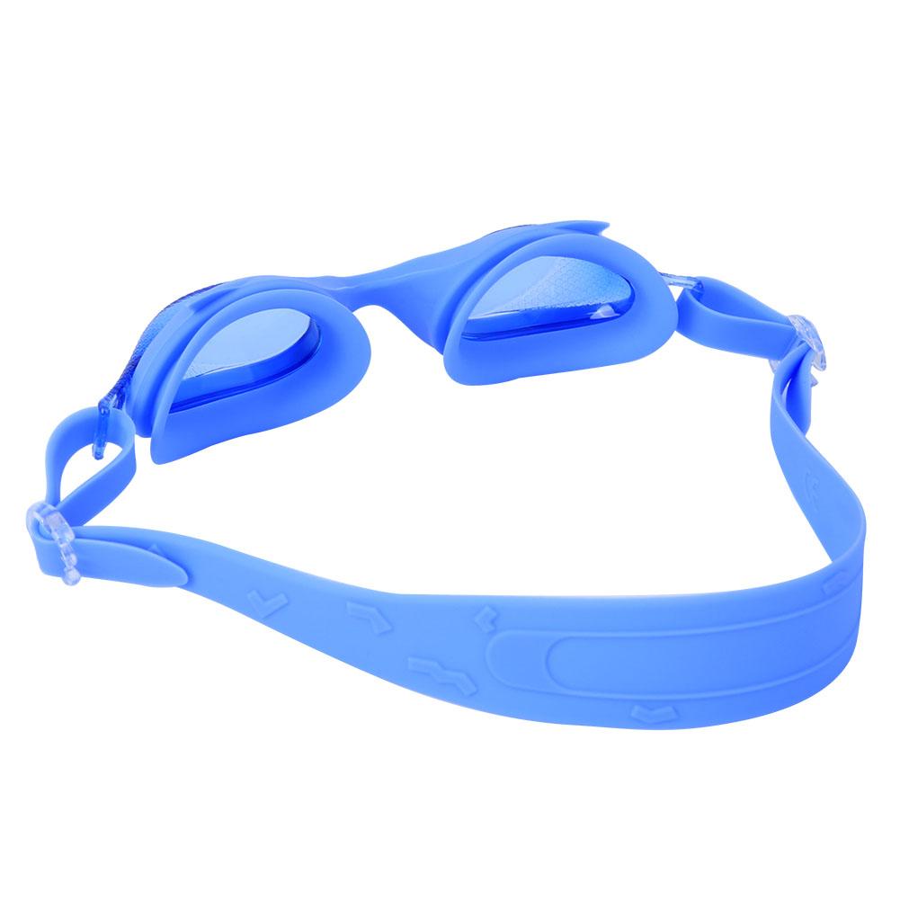 Cartoon Swimming Goggles Cute Fish Shaped Anti Fog Adjustable Swim Glasses for Children(Blue )
