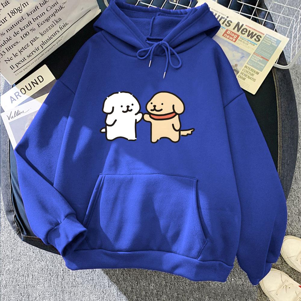 Puppy Maltese Dog Printing Hoodies Kawaii Graphic Women/Men Sweatshirts Long Sleeve Clothing for Girls Cute Graphic Winter Hoody