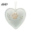 Creative Home Garden Ornament Heart Shaped Acrylic Hanging Pendant for Car Rear View Mirror, Mirror Charm Translucent Christmas Tree And Keychain