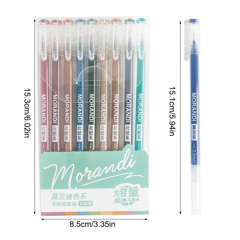 Fluorescent Color Gel Pen 0.6MM Tip Acrylic Gel Inks Pen Quick Dry for Note Taking Journaling Color Coding Highlighting