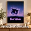 Gengar Custom Name Diamond Painting Personalized 5D Full Drill DIY Diamond Art Home Decor