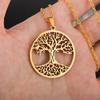 Trend Stainless Steel Viking Tree of Life Pendant Charm Men's Necklace Fashion Hip Hop Punk Jewelry Accessories Party Gift
