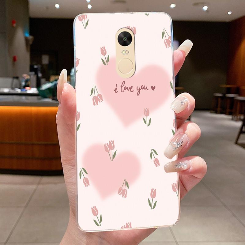 For Xiaomi Redmi Note 4 Case Clear Luxury Butterfly Flower Soft TPU Silicone Phone Cover For Redmi Note 4X Transparent Case