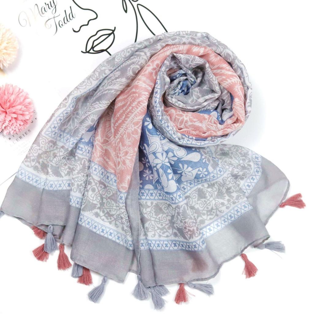 2024 Spring And Autumn Winter New Cotton And Hemp Long Thin Scarf Travel Versatile Sunscreen Warm Shawl For Women