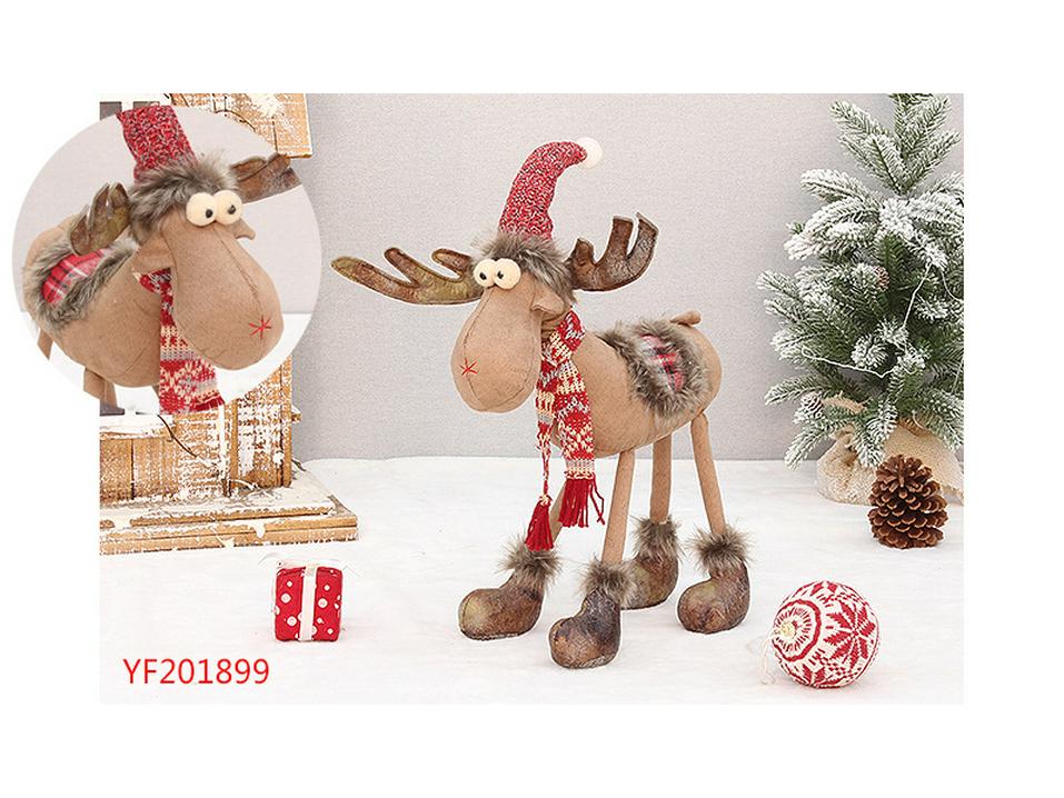 Rotes Teleskop Rentier Plüschtier Weihnachtsornament