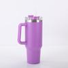 Taza de Acero Inoxidable para Coche de 40 oz con Asa y Aislamiento de Doble Pared para Viajes al Aire Libre