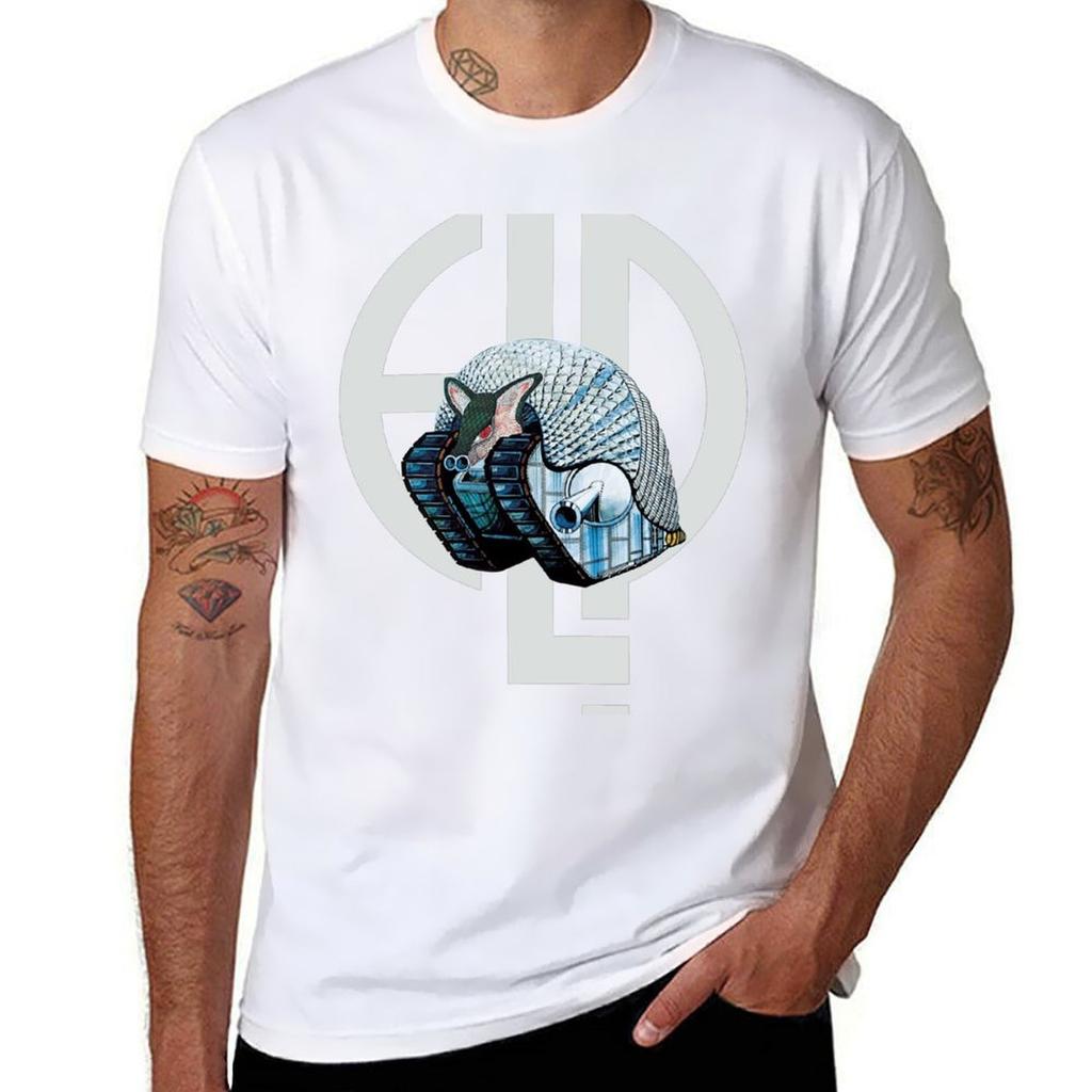 Emerson Lake Palmer Tarkus Tshirt Art Pattern Printed Casual Top Tshirt