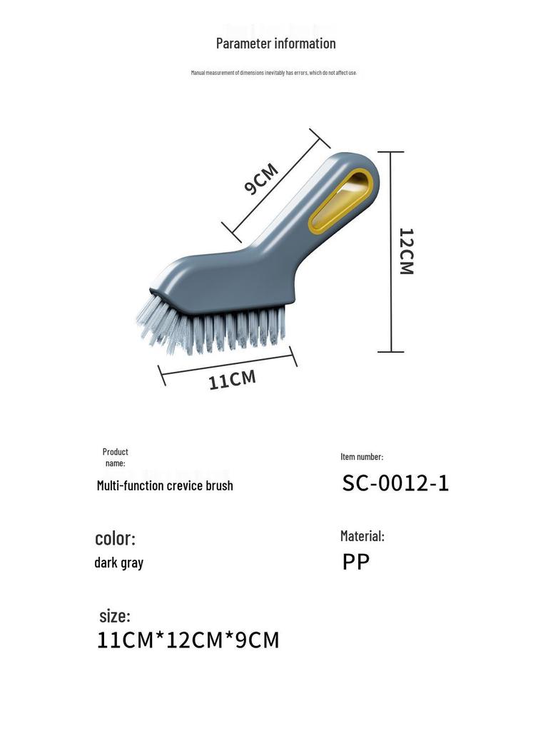 Powerful Tile & Corner Cleaning Brush for Kitchen & Bathroom