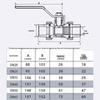 Haistik HK-5004 Thickened PPR Brass Double Union Manual Ball Valve