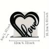Heart Shaped Iron Napkin Holder Metal Paper Stand Home Party Decoration Independent Desktop Tissue Storage Clip Napkin Dispenser