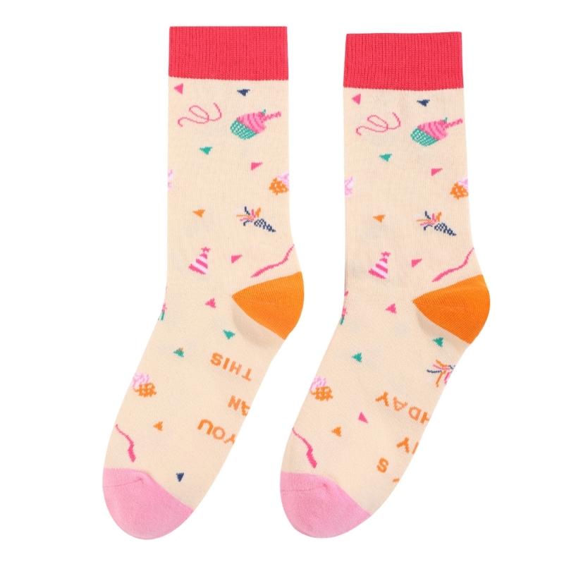 1 Pair Funny Socks Novelty Pattern Cotton Socks Colourful Casual Socks Gifts Men Women High Ankle Socks Bicycles Socks