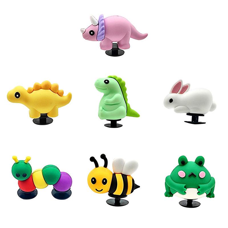 Cartoon Animal Rabbit Dinosaur Garden Shoes Flower Buckle Shoe Decoration Sandal Accessories Kids Gift