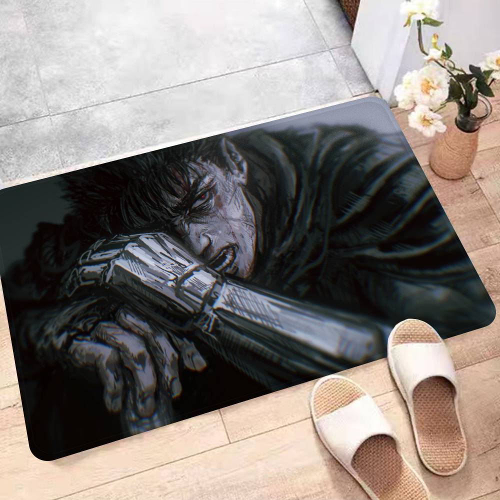 Japanese Comic Berserk Hallway Carpet Non-Slip Laundry Room Mat Laundry Decor Balcony Child Living Room Bedside Area Rugs