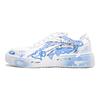 Li Ning Slip Resistant, Abrasion Resistant, Lightweight Low top Skateboard Shoes Men's White Blue AGCN335-1(Team400-)