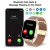 Damen Smartwatch 2,01 Zoll AMOLED-Bildschirm Bluetooth-Anruf NFC Sportuhr Blutdruck Musik Damen Smartwatch für Huawei Xiaomi
