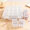 12 Compartment Clear Bead Holder Box Multifunctional Plastic Bead Organiser Container For Kids Adults Art Craft Project