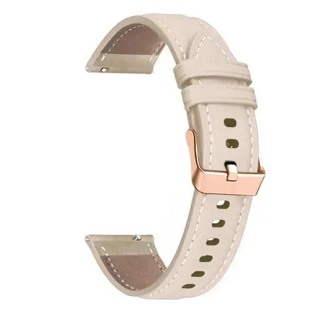 20mm PU Leather Band For Samsung Galaxy Watch 7 6 5 4 44mm 40mm 5 pro 45mm Strap Galaxy Watch 6 Classic 47mm 43mm Bracelet