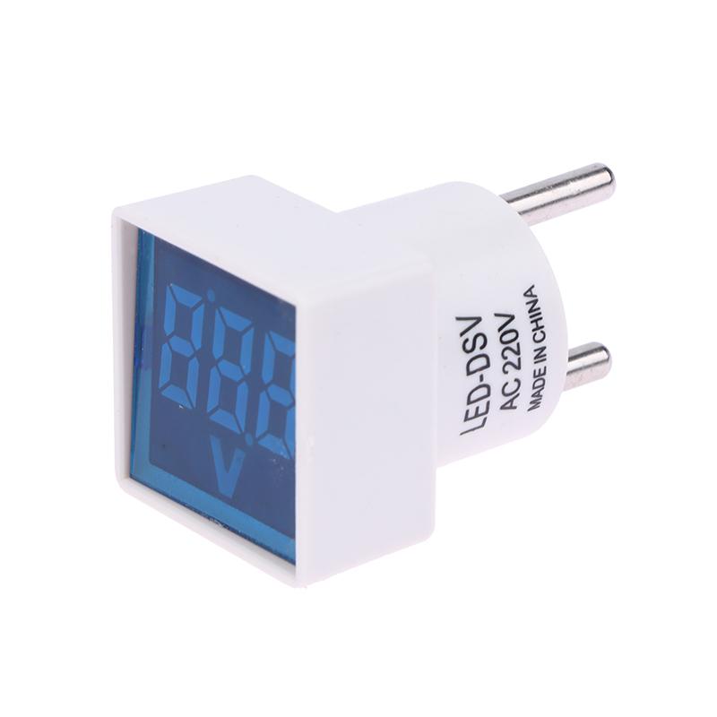 Quadratischer Digital-Spannungsanzeiger AC220V/230V Heimstromkreis-Tester Einfache Installation Universeller Heim-AC-Spannungsmesser