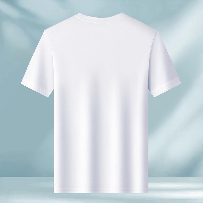 MONTAGUT Men's Cotton Blend Embroidered Round Neck Short Sleeve T-Shirt