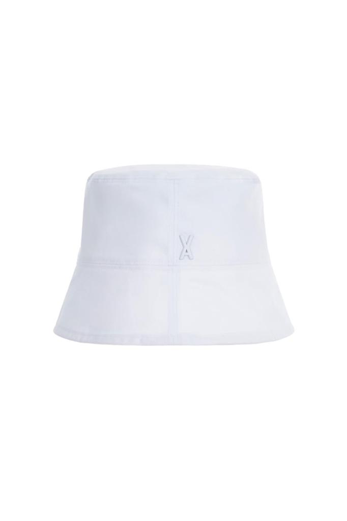 Stud drop over fit bucket hat White [VARZAR]