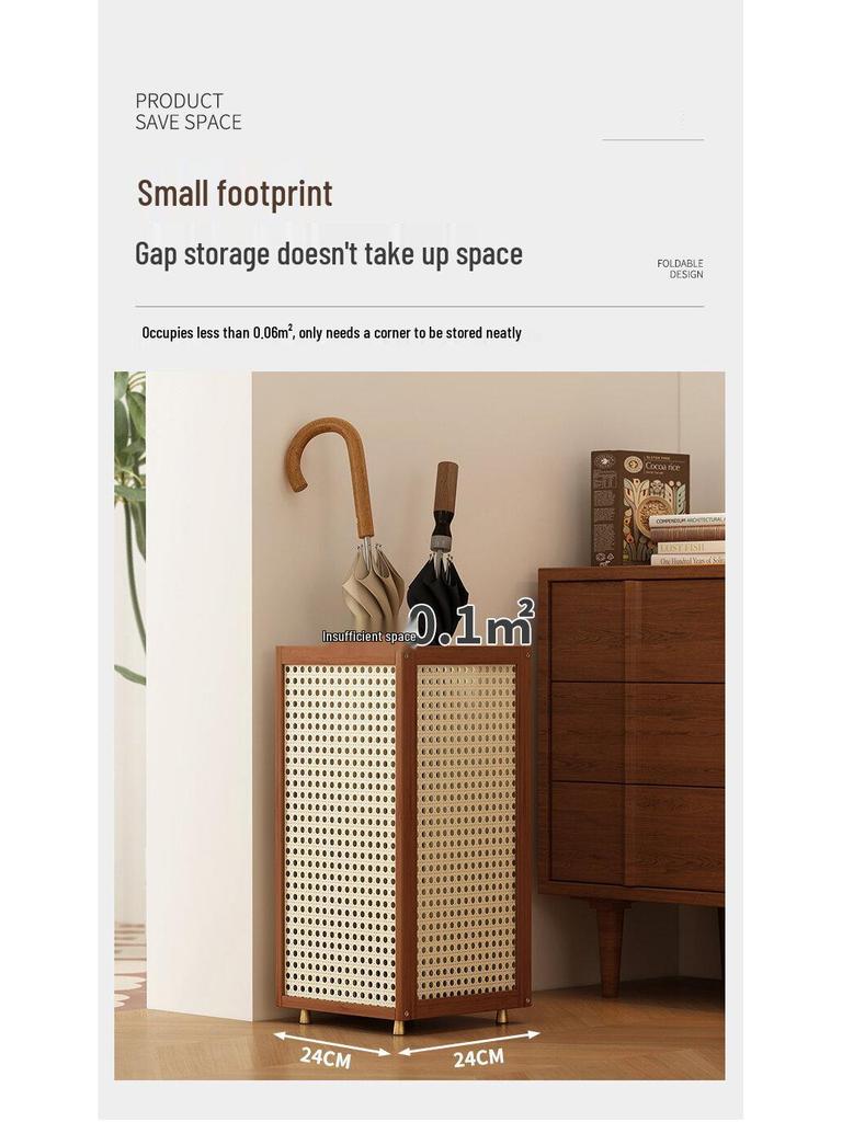 Floor-Standing Umbrella Storage Rack for Entryway