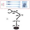 Transparent Adjustable Figure Stand with Waist Support - Multiple Sizes