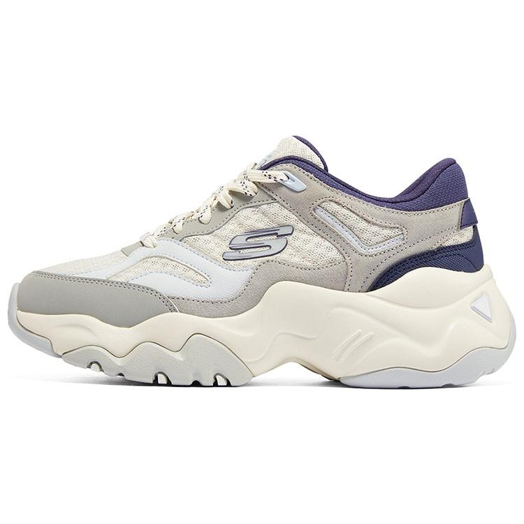(WMNS) Skechers DLites 3.0 Gray Navy Blue Women s 12958-GYNV EU 35