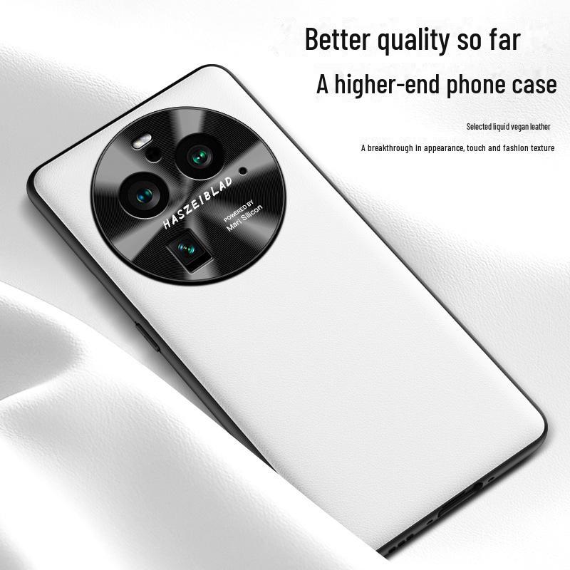 Protective Liquid Leather Shell Cover for Oppo Find X6 Pro. Anti-fall Design. One Piece Shipment Available.