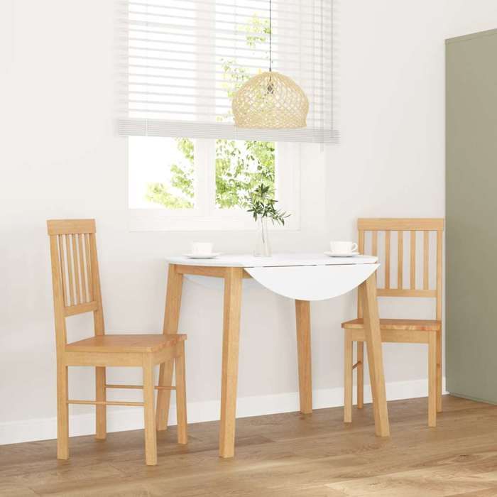 VidaXL Chaises à manger coussins 2 pcs bois massif caoutchouc, chaise à dîner, chaise, chaise de salon, chaises à dîner, 4102428