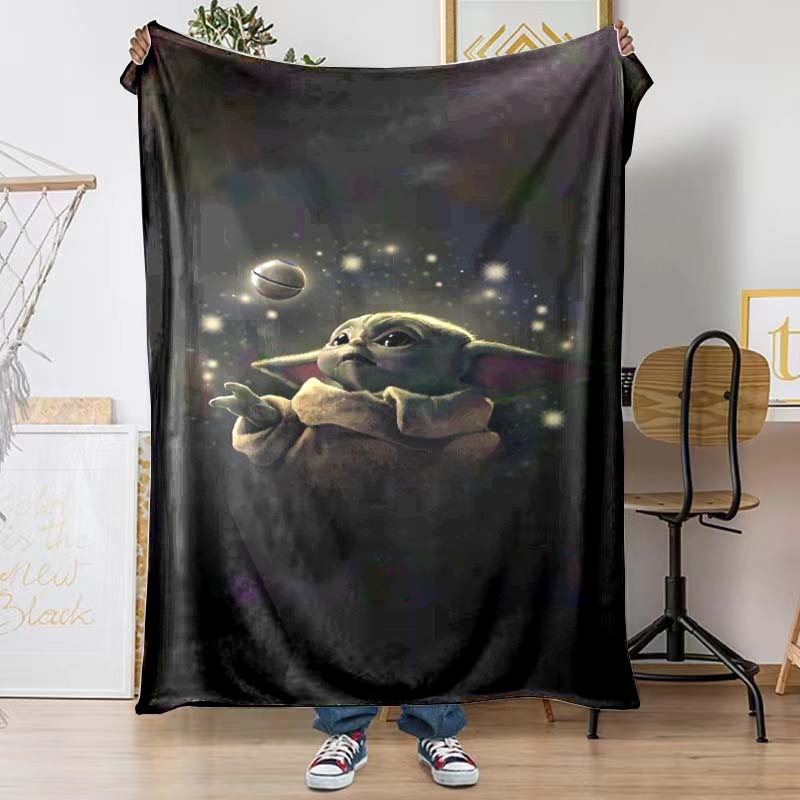The Adorable Yoda Blanket Is Suitable for Beds Sofas and Various Other Occasions Making It A Perfect Gift for Friends and Family