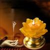 Candlestick Shaped Like A Lotus Flower Ancestral Hall Supplies Pray for Auspiciousness Temple Law Society Sacrifice Home Decor